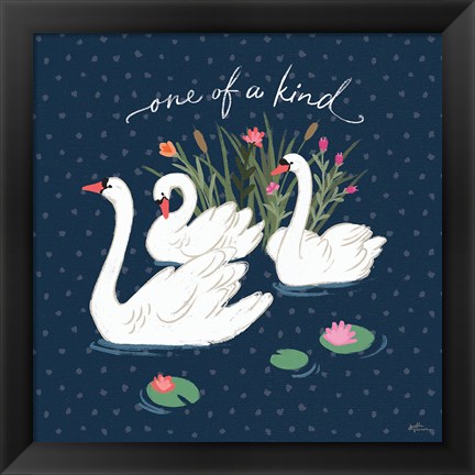 Framed Swan Lake V Print