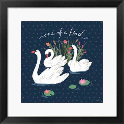 Framed Swan Lake V Print