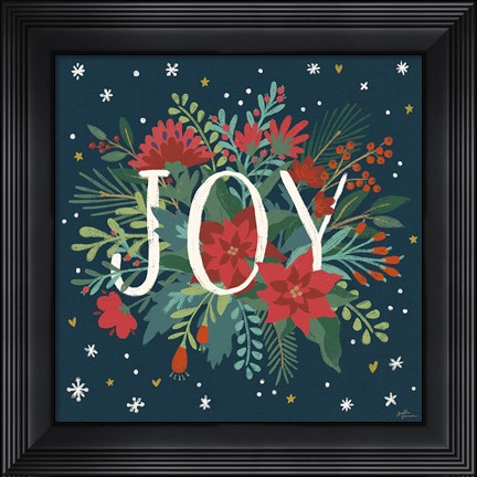 Framed Christmas Bloom VI Print