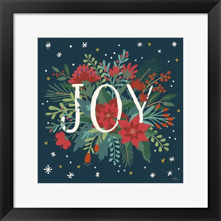 Framed Christmas Bloom VI Print