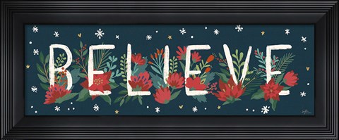 Framed Christmas Bloom VIII Print