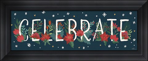 Framed Christmas Bloom IX Print