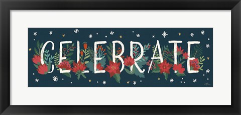 Framed Christmas Bloom IX Print