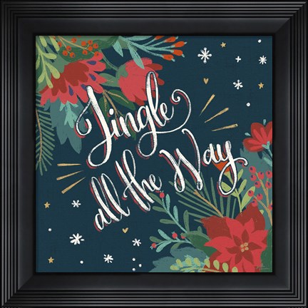 Framed Christmas Bloom IV Print
