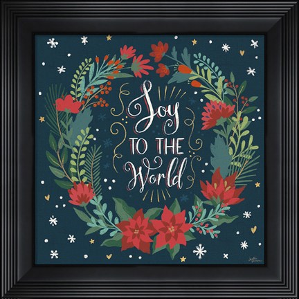 Framed Christmas Bloom II Print