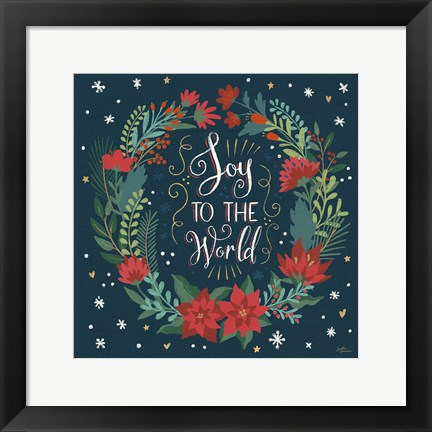 Framed Christmas Bloom II Print