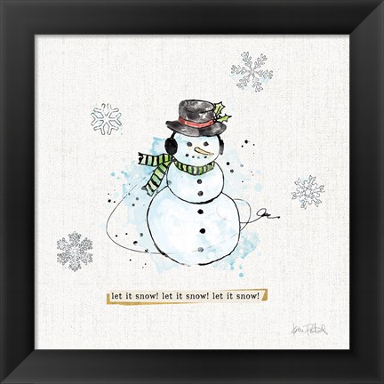 Framed Thoughtfully Frozen III Print