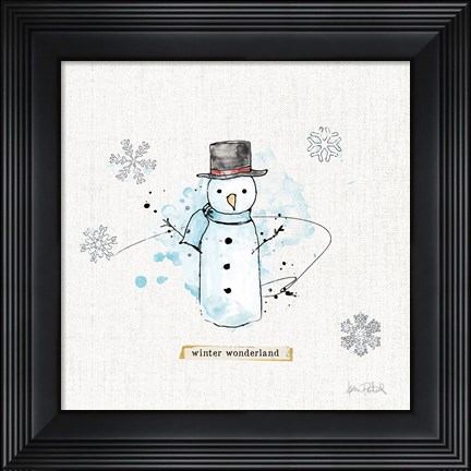 Framed Thoughtfully Frozen IV Print