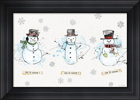 Framed Thoughtfully Frozen I Print