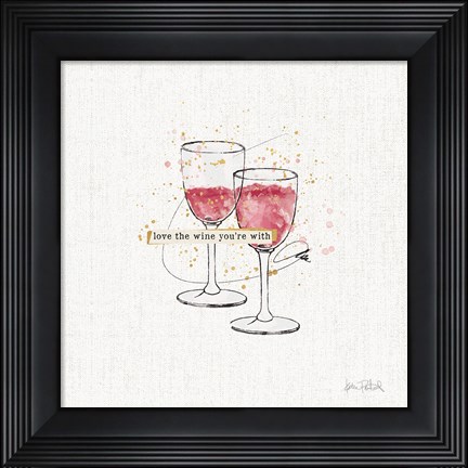 Framed Thoughtful Vines I Print