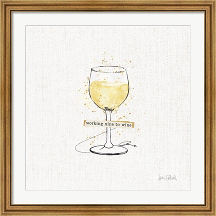 Framed Thoughtful Vines IV Print