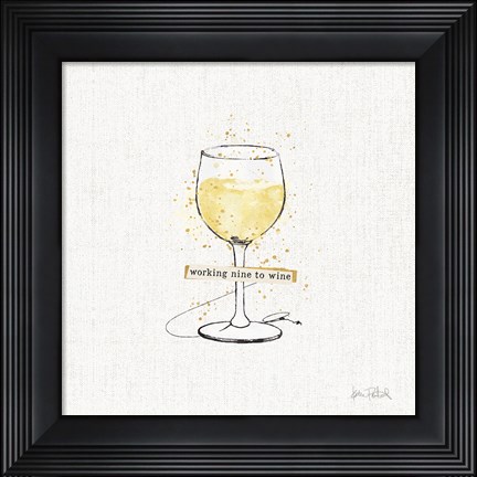 Framed Thoughtful Vines IV Print