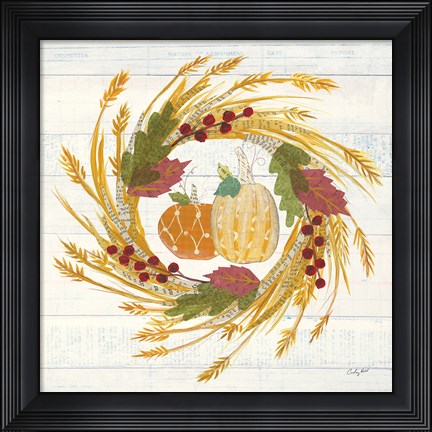 Framed Autumn Bounty II Print