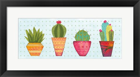 Framed Southwest Cactus VI Print