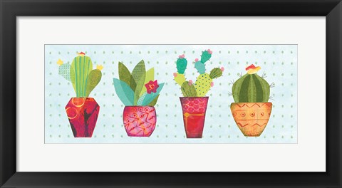 Framed Southwest Cactus V Print