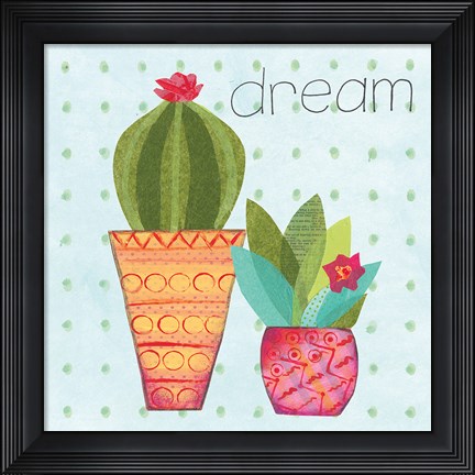 Framed Southwest Cactus IV Print