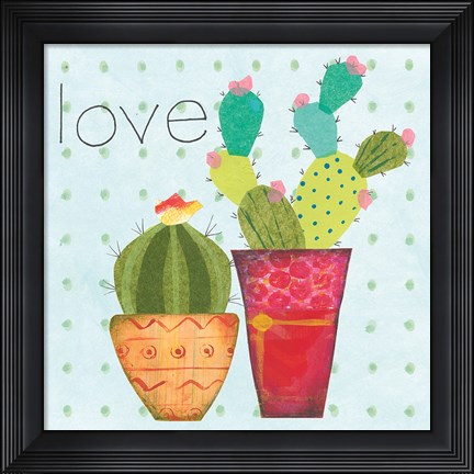 Framed Southwest Cactus III Print