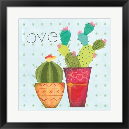 Framed Southwest Cactus III Print