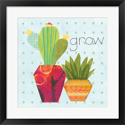 Framed Southwest Cactus II Print