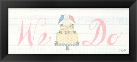 Framed Lovebirds Sign II Print