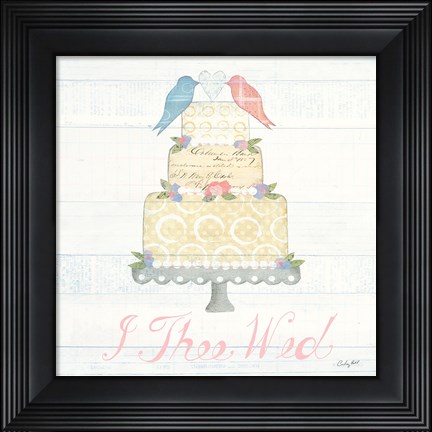 Framed Lovebirds I Print