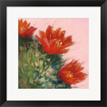 Framed Blooming Succulent IV Print