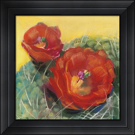 Framed Blooming Succulent I Print