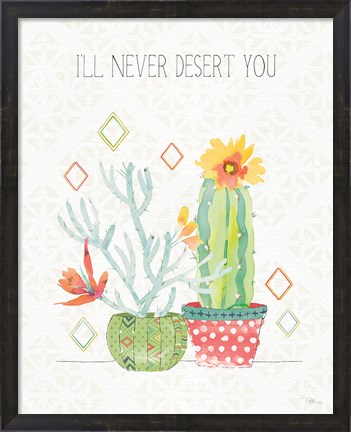 Framed Sweet Succulents V Print