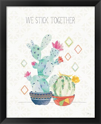 Framed Sweet Succulents IV Print