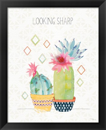 Framed Sweet Succulents III Print