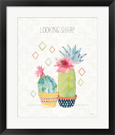 Framed Sweet Succulents III Print