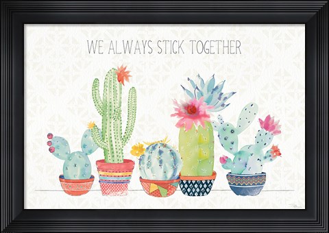 Framed Sweet Succulents I Print