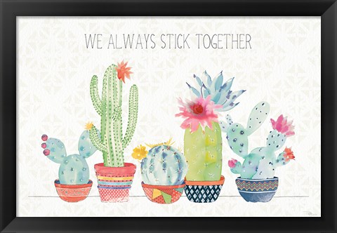 Framed Sweet Succulents I Print
