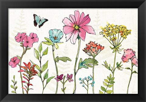 Framed Simply Petals V Print