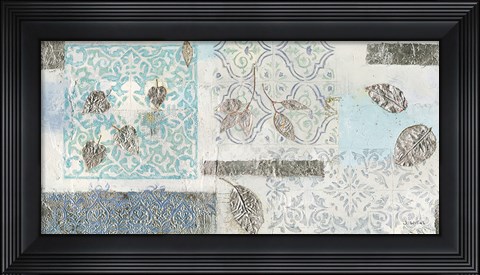 Framed Gracefully Blue V Print