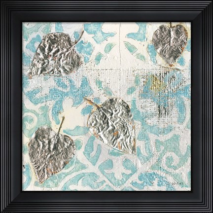 Framed Gracefully Blue I Print