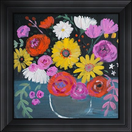 Framed Midnight Floral Print