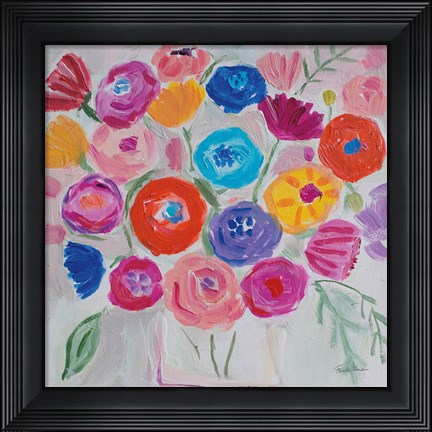 Framed Delicate Flair II Print