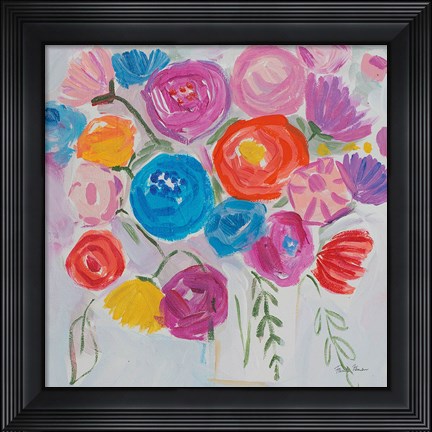 Framed Delicate Flair I Print