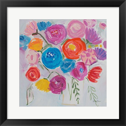Framed Delicate Flair I Print