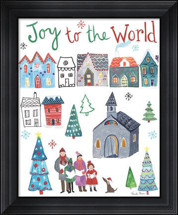 Framed Holiday Festivities III Print