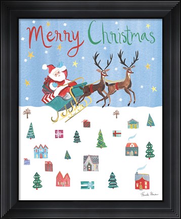 Framed Holiday Festivities IV Print