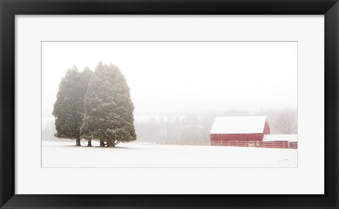 Framed Winter Farm Print