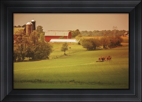 Framed Fall Farm Print