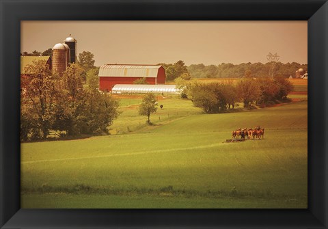 Framed Fall Farm Print