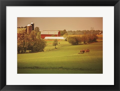 Framed Fall Farm Print