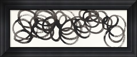 Framed Swirling Element I Print