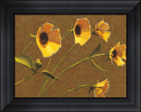 Framed Sunny Flowers III Print