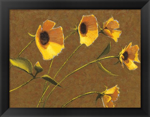 Framed Sunny Flowers III Print