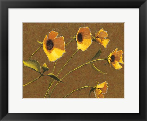 Framed Sunny Flowers III Print